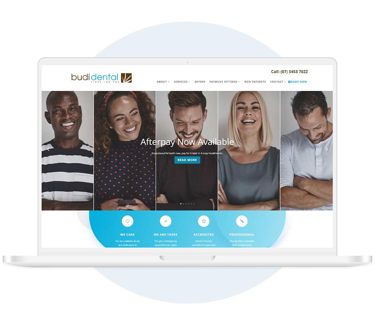 Dentist Website Design for Budi Dental