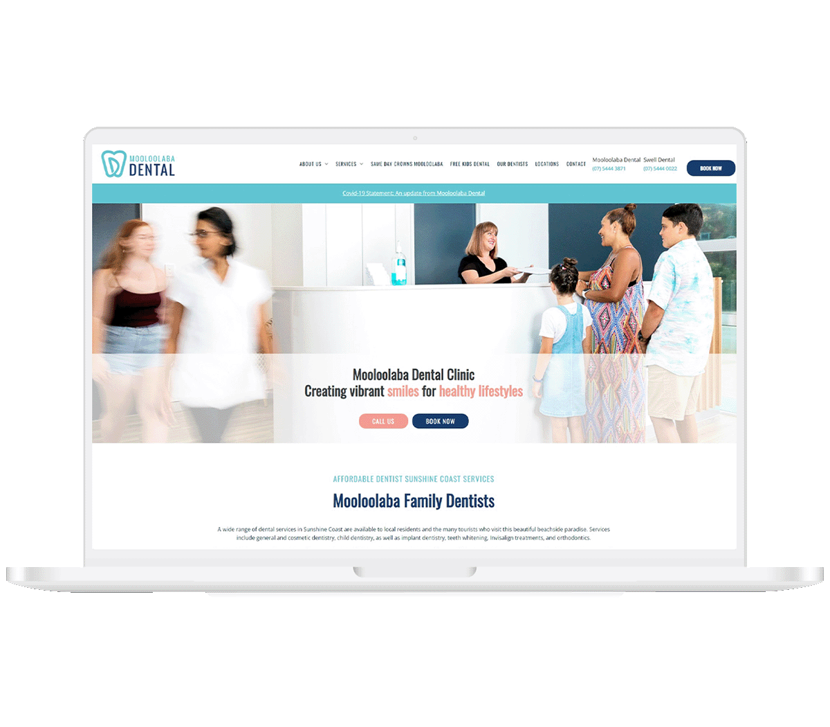 Dentist Website Design for Mooloolaba Dental