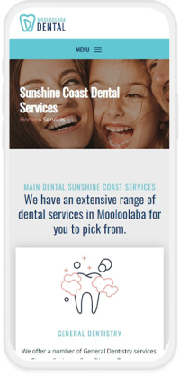 Dentist Website Design for Mooloolaba Dental