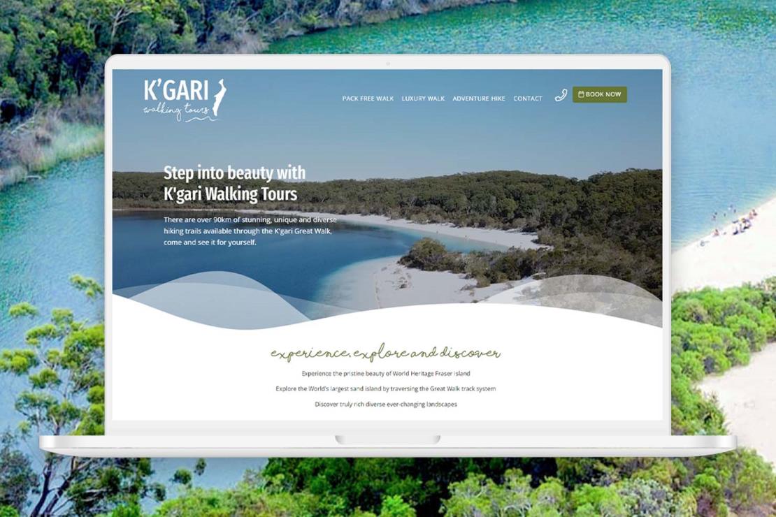 Website Design for K'gari Walking Tours