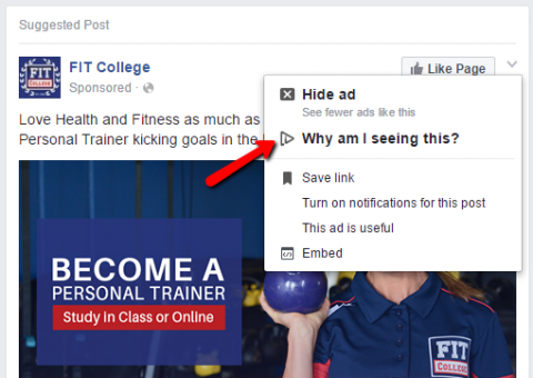 Facebook Ads - Why Am I Seeing This?