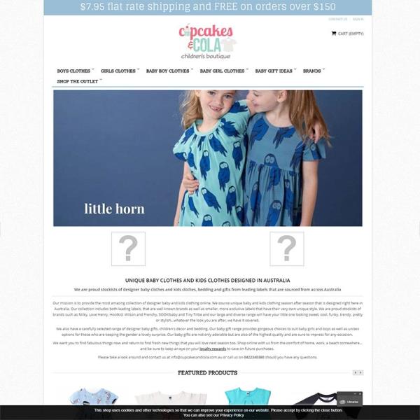 The clothing boutique's homepage prior to the PrestaShop ecommerce website makeover 