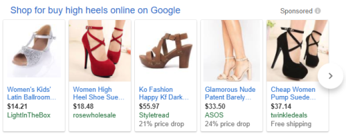 Google Shopping Results for Shoes