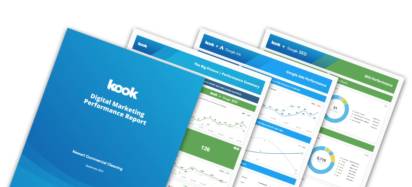 example kook digital marketing reports